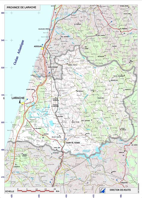 Carte de situation géographique de la Province de Larache. Download