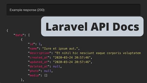 laravel api documentation example