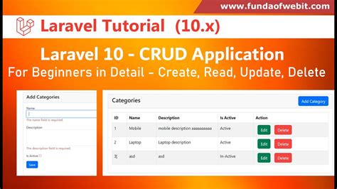 laravel crud operations for beginners