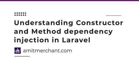 laravel dependency injection constructor parameters
