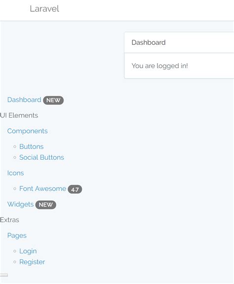 Laravel Sidebar
