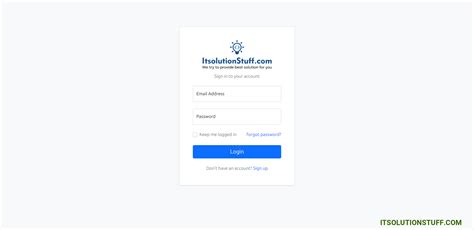 laravel user authentication tutorial