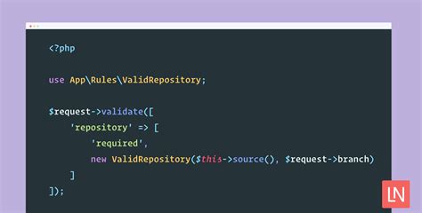 laravel validation example