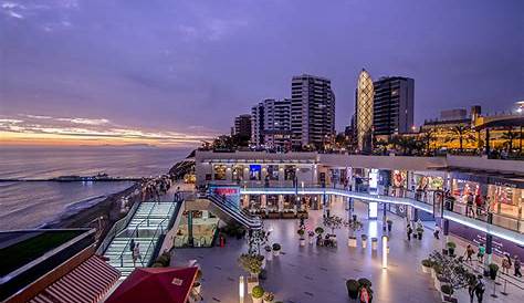 Larcomar Miraflores Lima Peru View Of The Pacific Ocean From Mall
