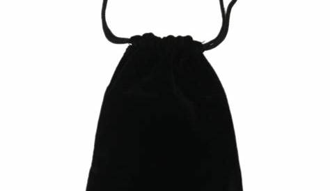 Large Black Velvet Gift Bag Sanrich Pouch With Drawstring 5
