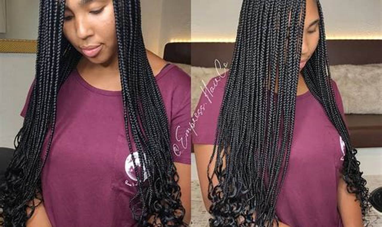 Unveiling the Enchanting World of Knotless Braids with Curls