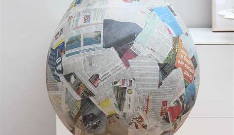 Decor Ball, Large Decorative Paper Mache Art on Stand Qatar Created
