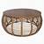 large round rattan coffee table