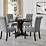 Solid Oak Large Round Dining Table and 6 Chairs in Flamborough, East