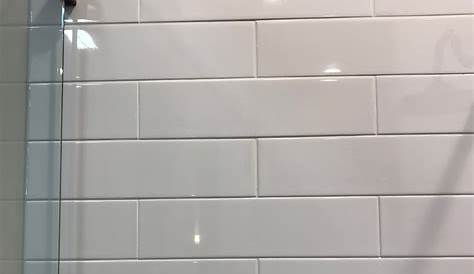 Ceramic large format s master shower subway tile porcelain White