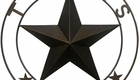 SET OF 2 Cast Iron Texas Stars Handpainted Metal Wall | Etsy | Stars