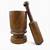 large wooden mortar and pestle