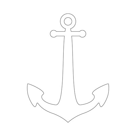 Large Anchor Stencil Printable