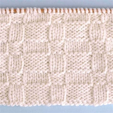 Large Basket Weave Knitting Pattern