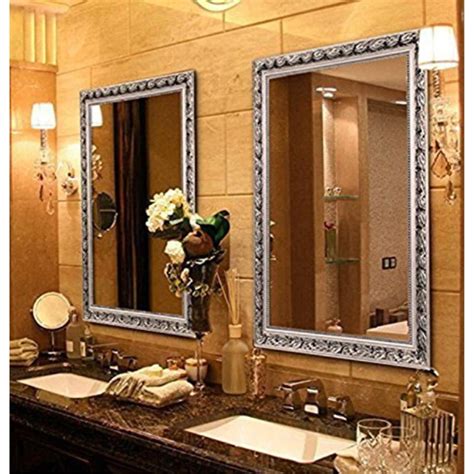 large bathroom mirror frame