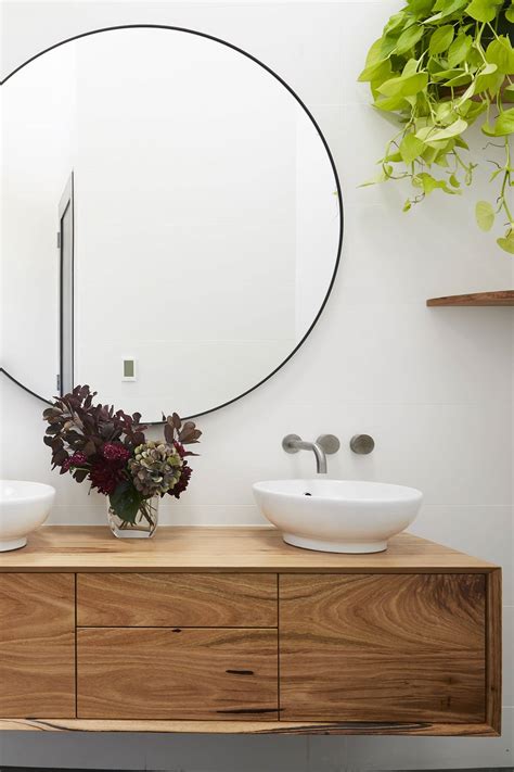 Large Bathroom Mirror Round