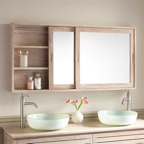 Large Bathroom Storage Mirror