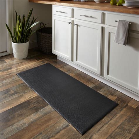 Large Black Kitchen Mat