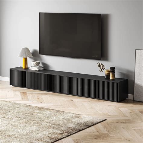 Large Black Media Console