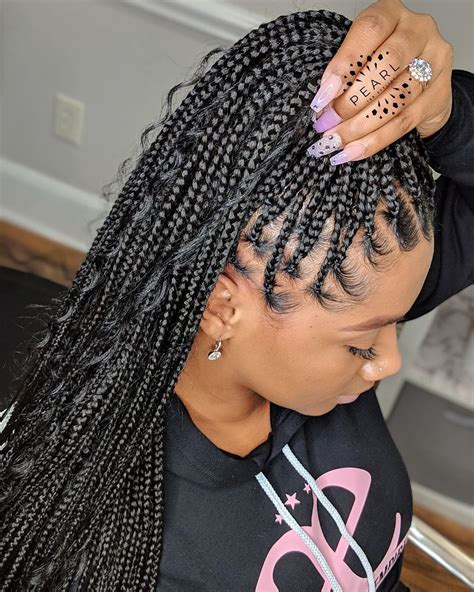  79 Ideas Large Box Braids Mid Back Length For Short Hair