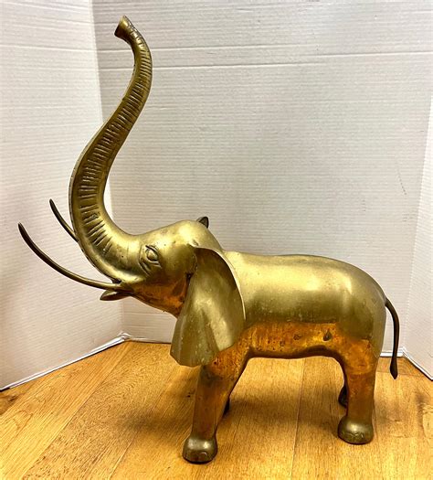 Large Brass Elephant