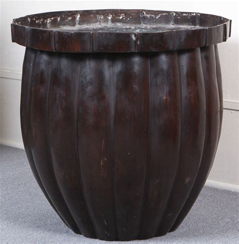 large bronze planters