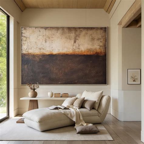 Large Brown Canvas Art