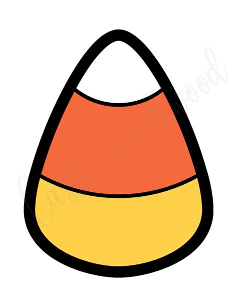Large Candy Corn Printable