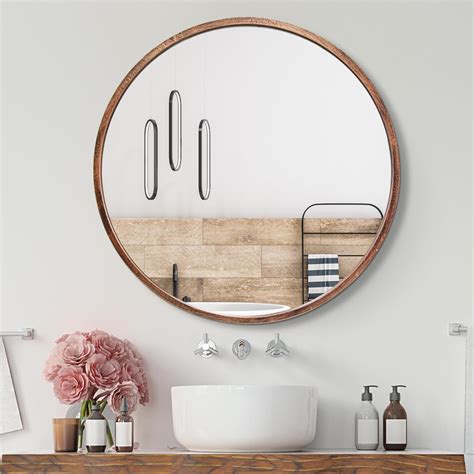 Large Circle Bathroom Mirrors