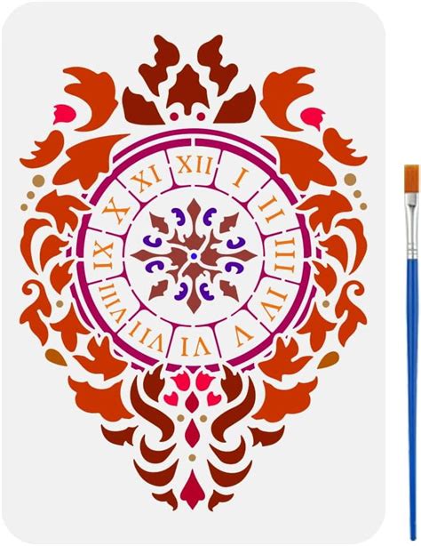 Large Clock Face Stencils