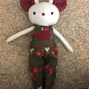 Large Cloth Mouse Printable Template