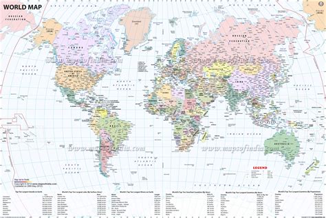 Large Content Map Printable World Map Printable