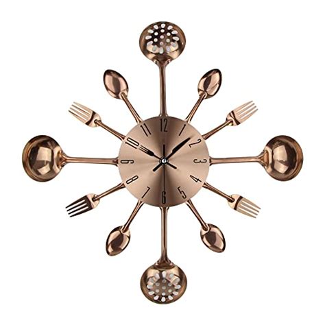 Large Copper Kitchen Wall Clock