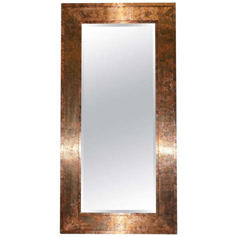 large copper mirror