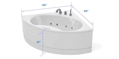 Large Corner Tub Dimensions