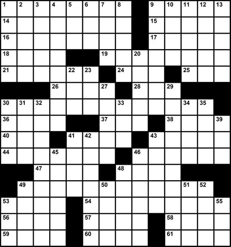 Large Crossword Puzzles Printable