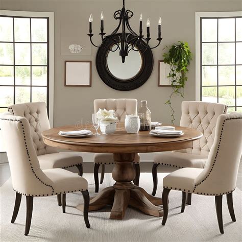 Large Dining Table And Six Chairs