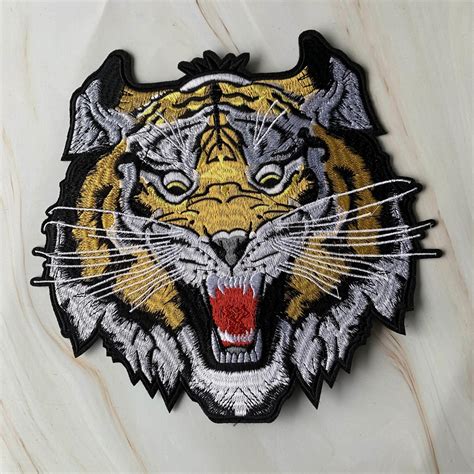 large embroidered tiger patch