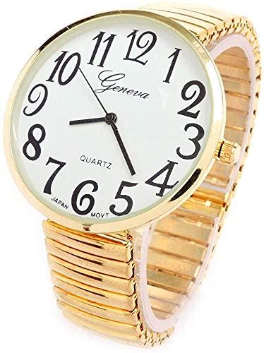 Large Face Watch Gold