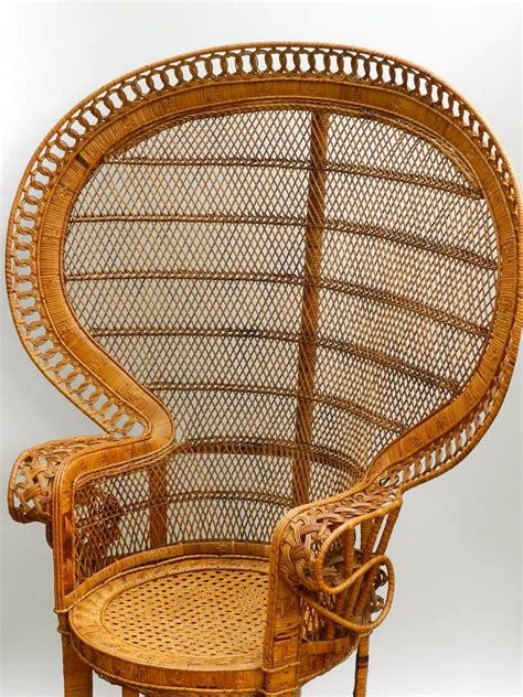 home.furnitureanddecorny.com:large fan back wicker chair
