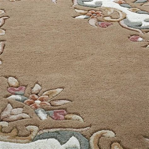 Large Floral Wool Area Rug