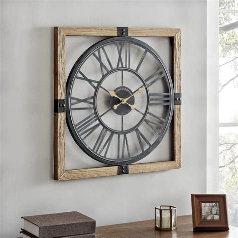 Large Framed Wall Clock