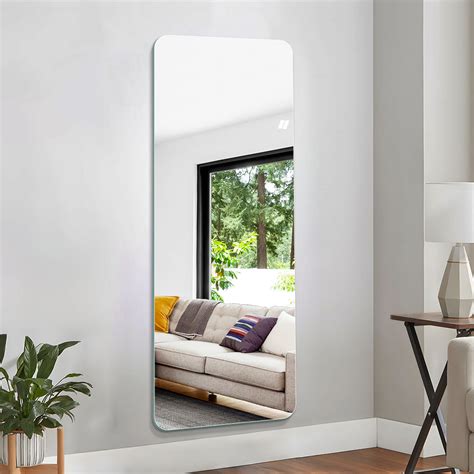 Large Frameless Full Length Mirror