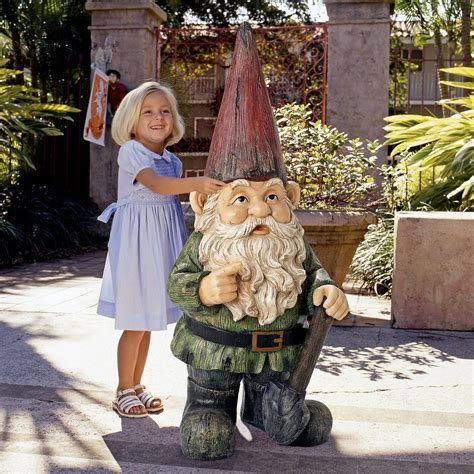 large garden gnome statues