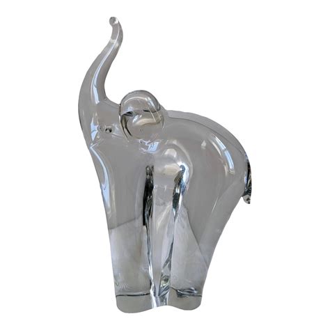 Large Glass Elephant
