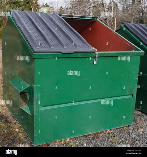 Large Green Trash Bin