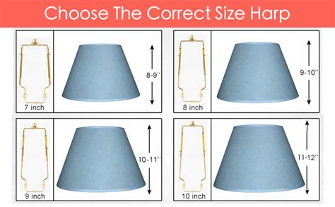 Large Harp Lamp Shades