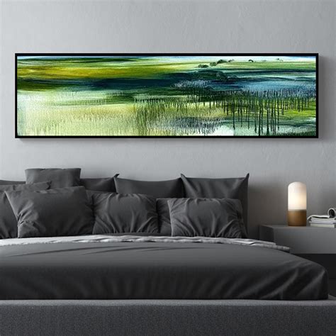 Large Horizontal Framed Artwork