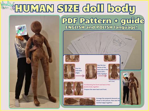Large Human Plush Pattern Printable