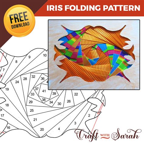 Large Iris Folding Templates Printable